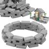 100-Piece Set of 1/35 Scale Miniature Bricks, Miniature Parts, Diorama Bricks, Concrete Blocks, Model Buildings, DIY Scenery, Building, Gardening Acce
