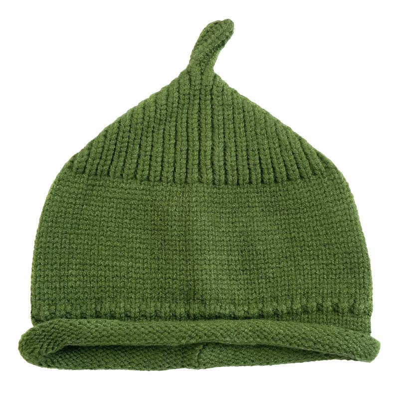 Katzenbruder Unisex Woll-Babyhut: Neuer Herbst/Winter-Eingang, Einfarbig, Warmer Strick, Klassisches Design.