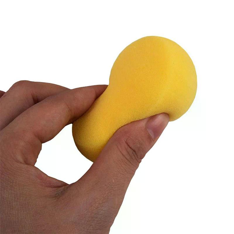 10/12pcs Round Synthetic Watercolor Artist Sponges For Children's Painting Crafts Yellow Round Pottery Cake Sponge