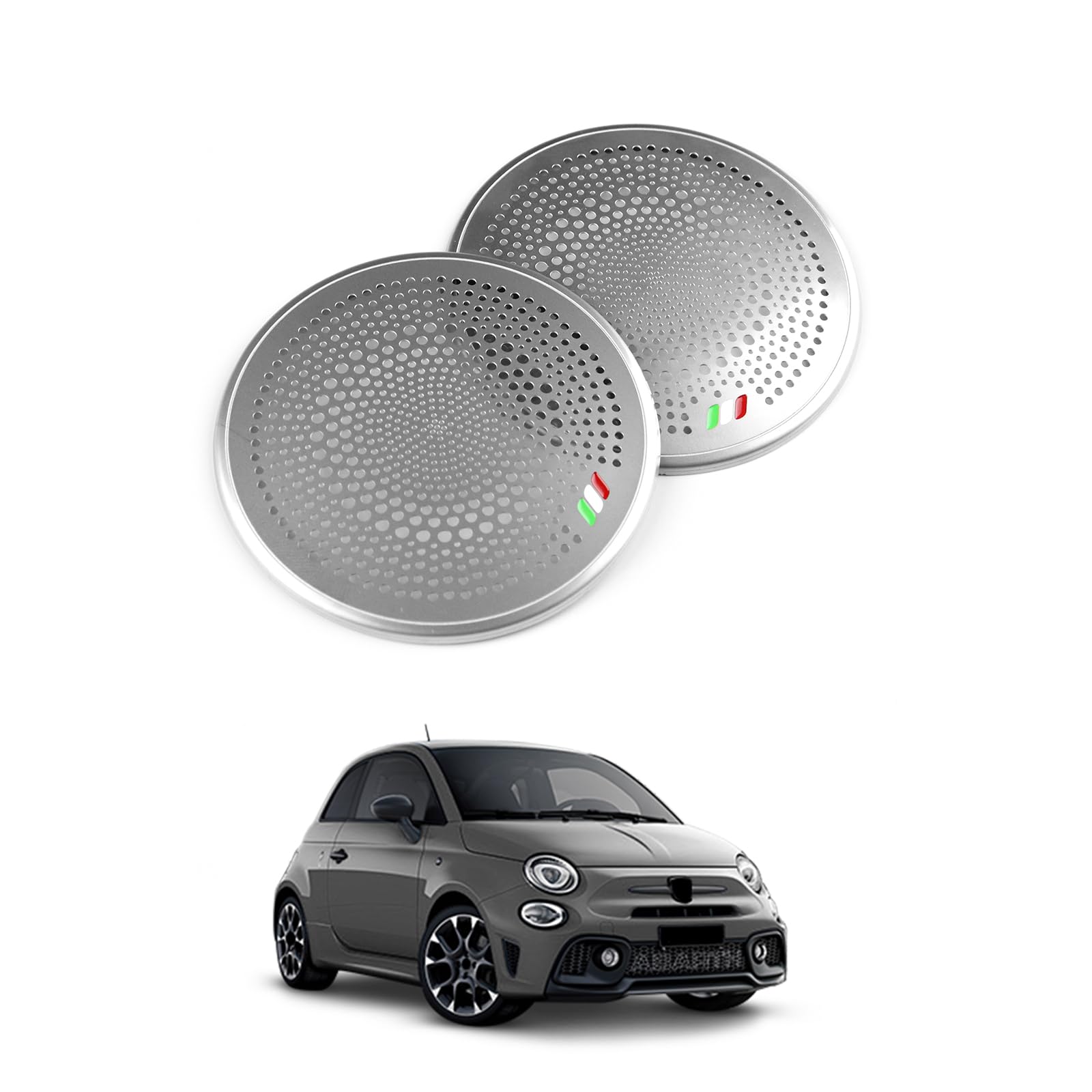 FDAIUN Car A Pillar Speaker Metal Protective Cover Genuine Replacement серебряный