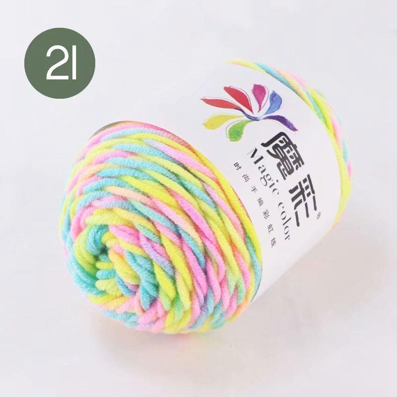 Wool Ball Rainbow Cotton Thread Lover Thread Cotton Factory Wholesale Cotton Baby DIY Handmade Crochet Sweater Scarf