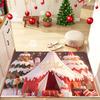 Cross-border Cartoon Christmas Decorative Carpets Christmas Holiday Printed Door Mats Water-absorbing Non-slip Door Mats