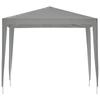 Party Tent 250 X 250 X 240 Cm Light Grey PE and Steel