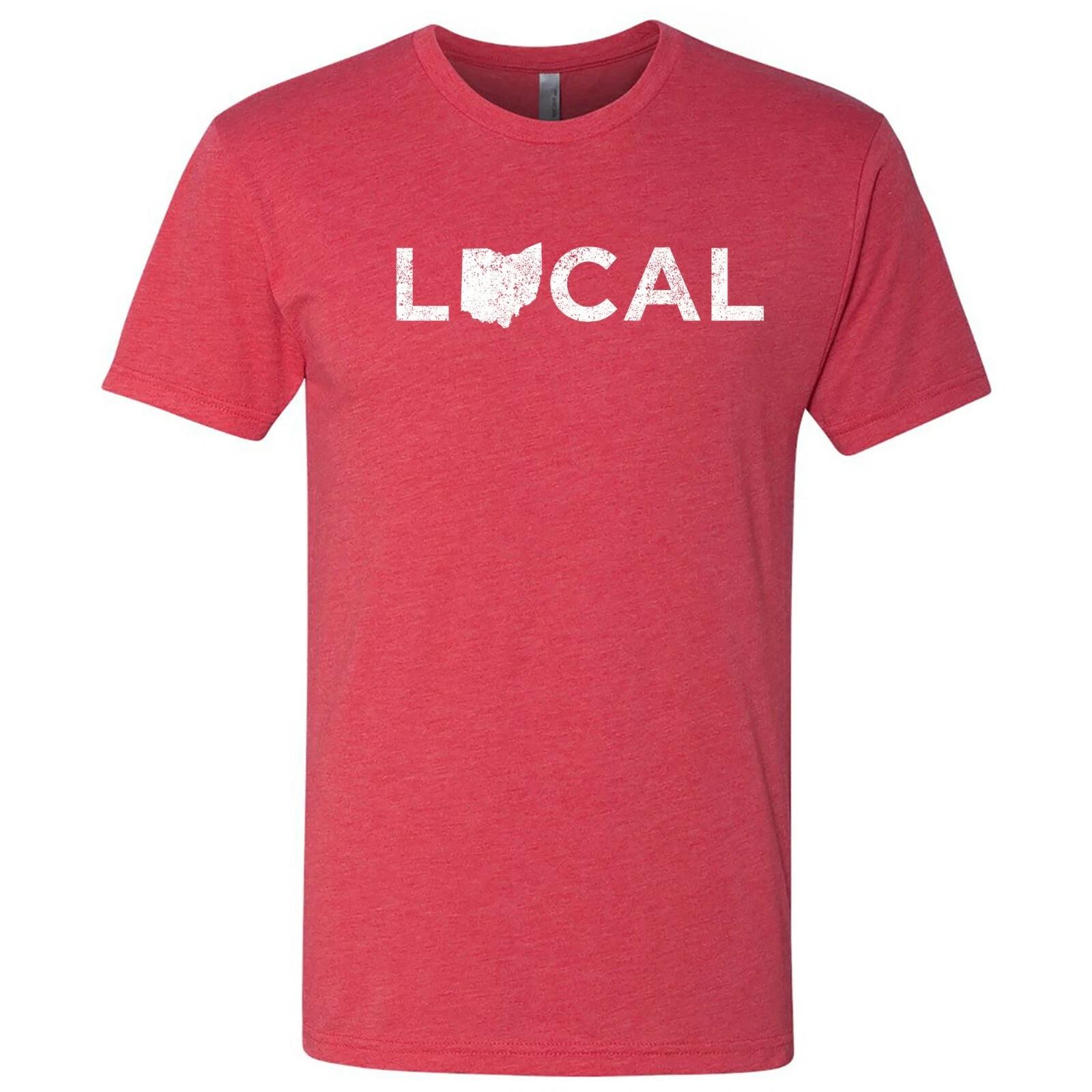 

Ohio Local - USA State Pride Canvas Triblend T Shirt - Vintage Red 2XL