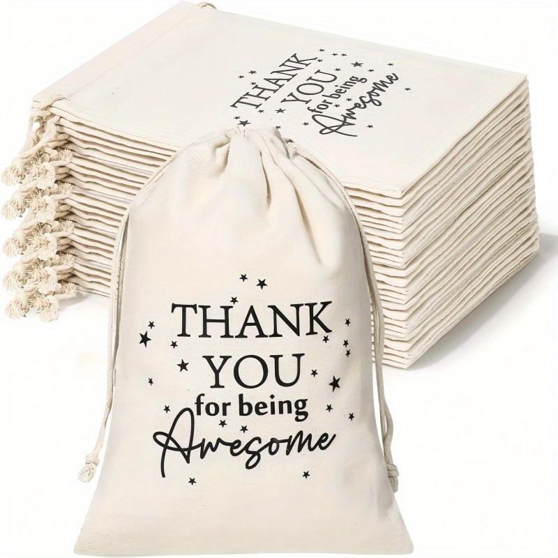 3pcs Drawstring Gift Bags - 4.3x6.2ft Motivational Appreciation Pouches with Uplifting Quotes for Employee Recognition