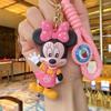 Cute Mickey Minnie Keychain Cartoon Anime Figure Keyring Student Bag Car Key Chain Pendant Gifts