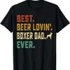 Mens Boxer Lover - Best Beer Loving Boxer Dad T-Shirt