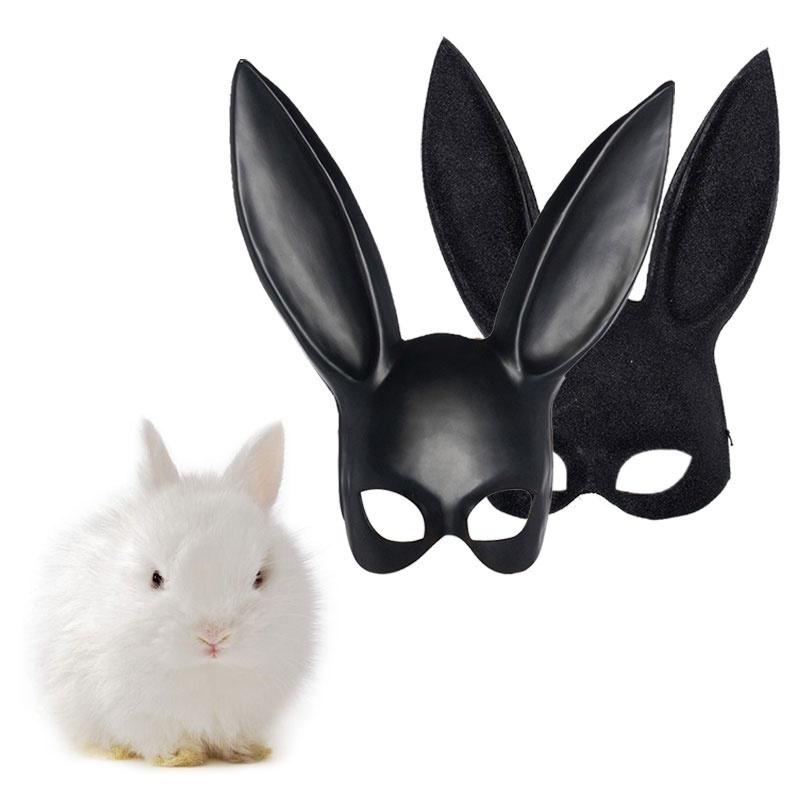 Fshion Kanin Maskerade Maske Sexet Kanin Lang Ører Karneval Halloween Fest Rekvisit Tilbehør
