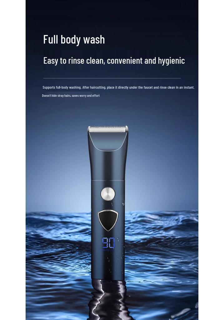 TEMU 5-in-1 Men's Grooming Kit: Electric Shaver, Hair Clipper, Eyebrow & Nose Trimmers, Replacement Heads