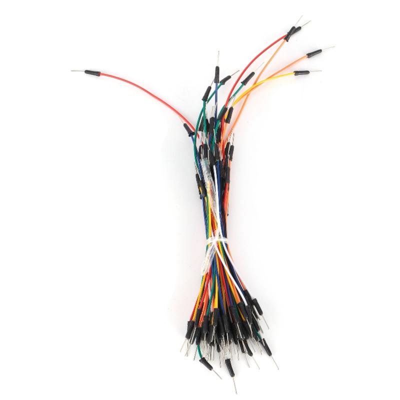 Solderless Breadboard 1660 Points With 65 Jumper Wires 3 Binding Posts For Prototyping Circuit