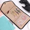 Travel Jewelry Storage Bags Roll Foldable Jewellry Organizer Case for Rings Necklaces Portable Jewellery Packaging Holder Box
