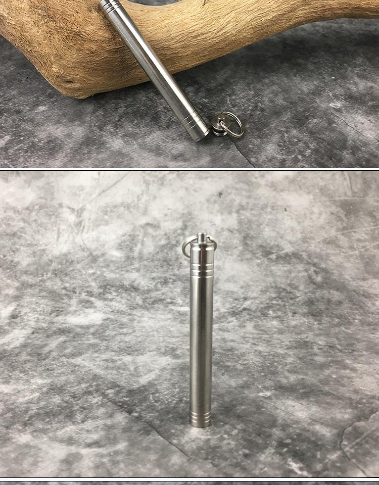 Waterproof Titanium Toothpick Holder with TC4 Alloy Toothpicks for Camping and Outdoor Use – Portable and Sealed Storage Jar