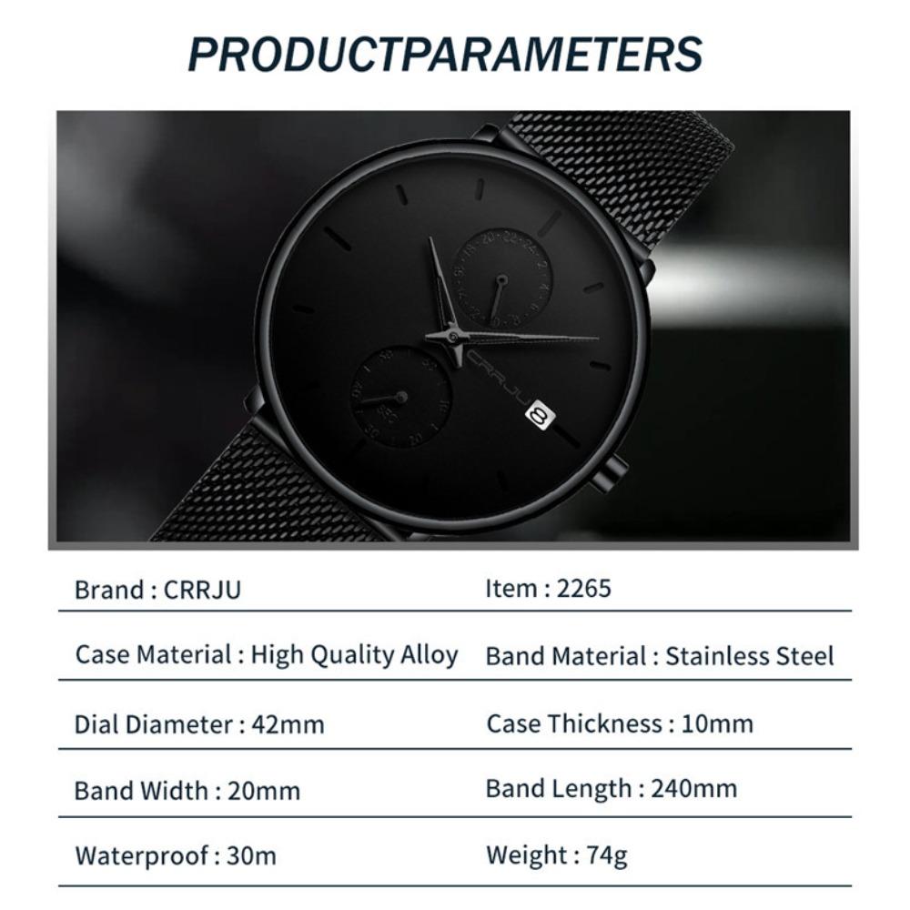CRRJU-2265 New Men's Watch Star Fashion Men's Watch Simple Business
