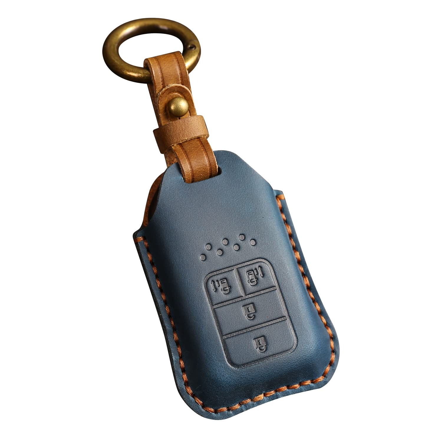 

[YANMW] Freed Key Case, Odyssey RC1 RC2 Smart Key Case, Compatible with Honda Step Key Case синий