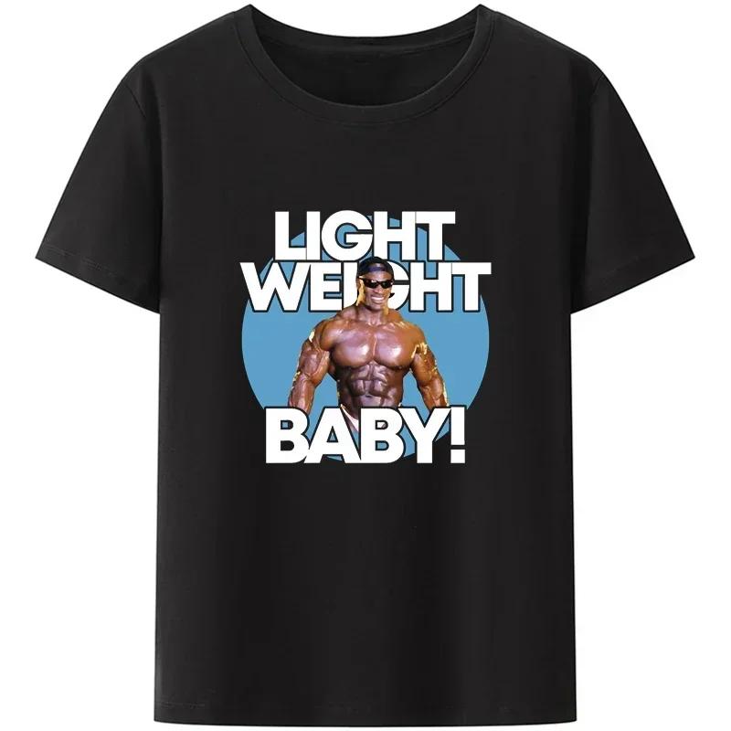 

Одяг для ЗАЛУ Ronnie Coleman Fit Футболка для тренувань для чоловіків Легка Базова Повсякденна Толстовка Новинка Дизайн Смішна M
