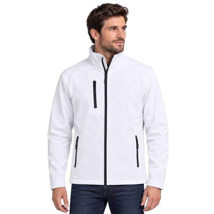 Veste Softshell Homme en Polyester Recyclé blanche - Blanc