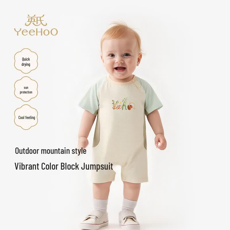 YEEHOO Baby Boy Short Sleeve Romper 80
