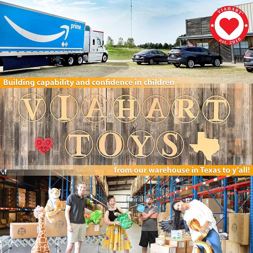 VIAHART Tiger Tale Toys Realistic Duck Plush 1 Foot Suitable for Large Pet and Wild Birds Japanese Toy, (30cm) Tall, Birds, Mallards, [Official