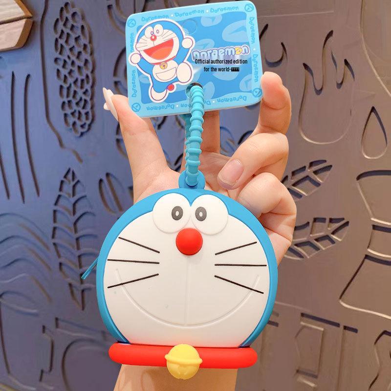 Doraemon Cartoon Keychain Pendant - Cute Ding Dong Cat Figurine for Bags & Keys OPP Bag Packaging кошелька для монет