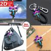 2D Jesus Cross Butterfly Pendant. Durable, lightweight decor for car mirrors, backpacks & keychains.