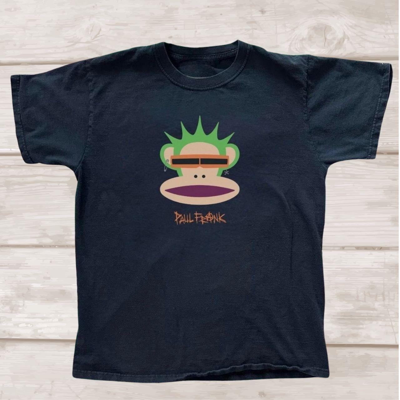 Black Paul Frank T-Shirt – Monkey Punk Graphic T-Shirt S-5XL Unisex S