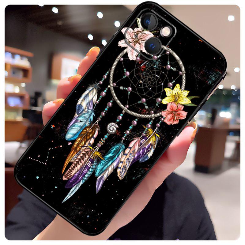 Retro Feather Dreamcatcher Case For iPhone 13 Pro Max 16 15 11 12 14 17 Pro Max Mini 15 16 Plus 16e 17 Air Phone Cover