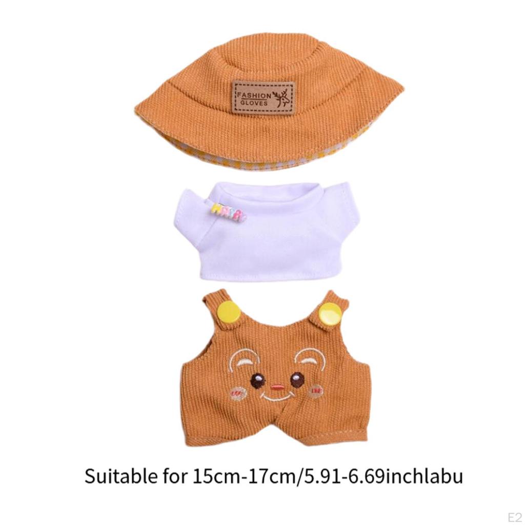 Plush Doll Clothes for 15cm 17cm DIY Costumes Accessories Stylish