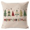 New Christmas Pillow Cover Four-piece Set Pillow Cushion Office Lumbar Backrest Decorative Backrest