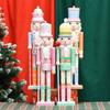 50CM Nutcracker soldier puppet candy series combination wooden craft Christmas tree pendant family festival decoration gift