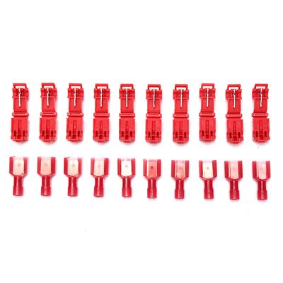 20Pcs T-Tap Splice Wire Connector Insulated Spade Electrical Crimp Terminals Kit