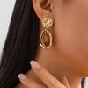 Women Square Earrings with Pearls  Female Hypo-allergenic Lightweight Earrings for Woman Daily Party Matching