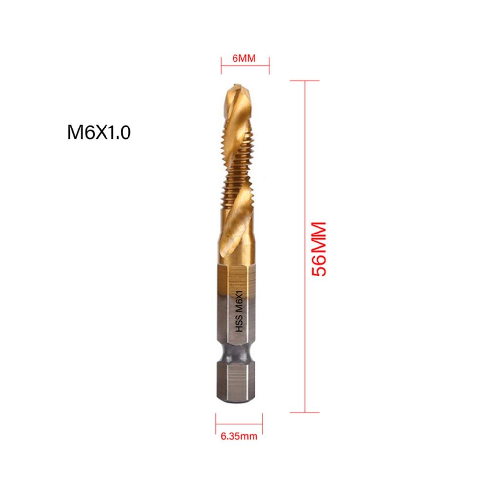 High Quality Plated Hex Shank Tap Drill Bit for Precise Threaded Holes