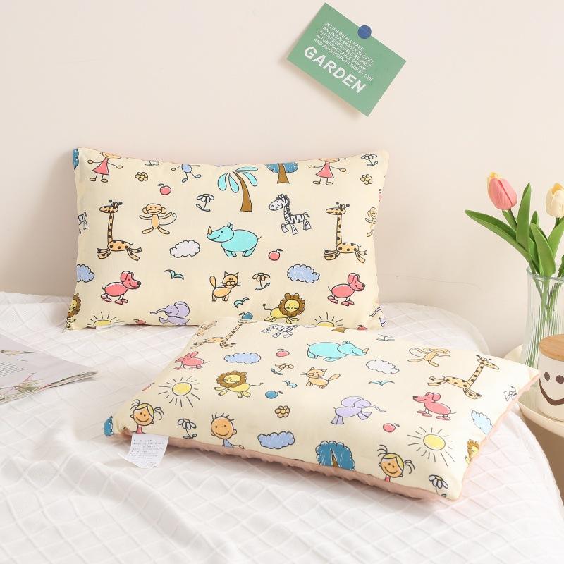 Class A Full Cotton Doudou Velvet Cartoon Small Pillow Kindergarten Students and Children Doudou Pillow Core Cervical Vertebrae Pillow Can Be Removed