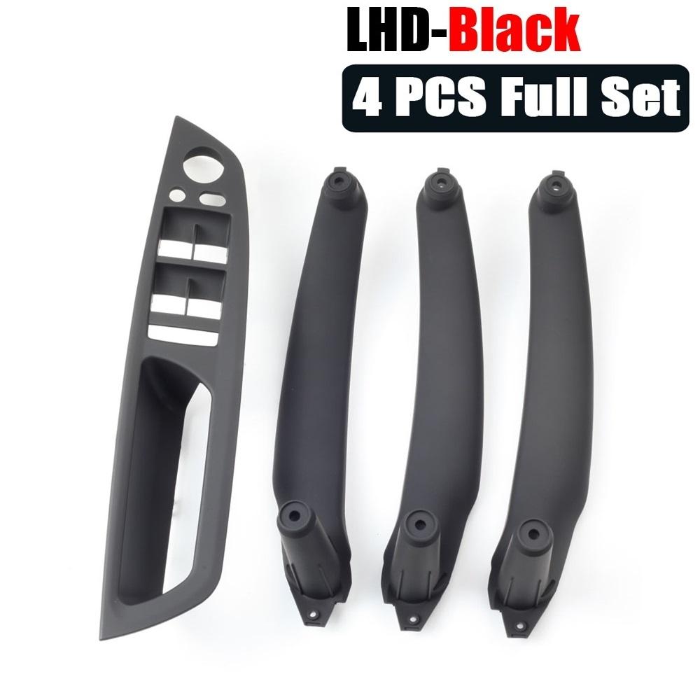 Set de 4 bucăți/set de mânere de înaltă calitate pentru mâna stângă a ușii șoferului Kit de mânere pentru interiorul auto pentru BMW X5 X6 E70 E71