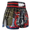 Bestseller TUFF Muay Thai Boxshorts hochgeschnitten im Retro-Stil „The Undefeated Steel Spirits“