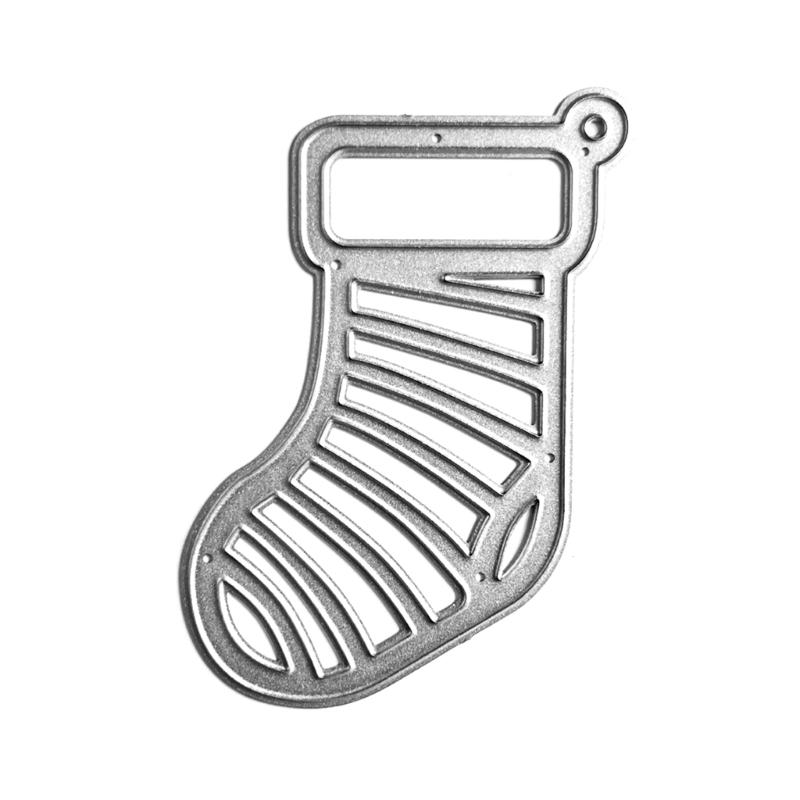 

Christmas Stocking Metal Cutting Dies DIY Craft Carbon Steel Embossing Template Stencil Scrapbooking for Card Die Cuts