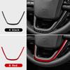 For Toyota Prius 2016 2017 2018 2019 2020 2021 2022 Real Soft Carbon Fiber LHD RHD Car Steering Wheel Bottom Frame Sticker