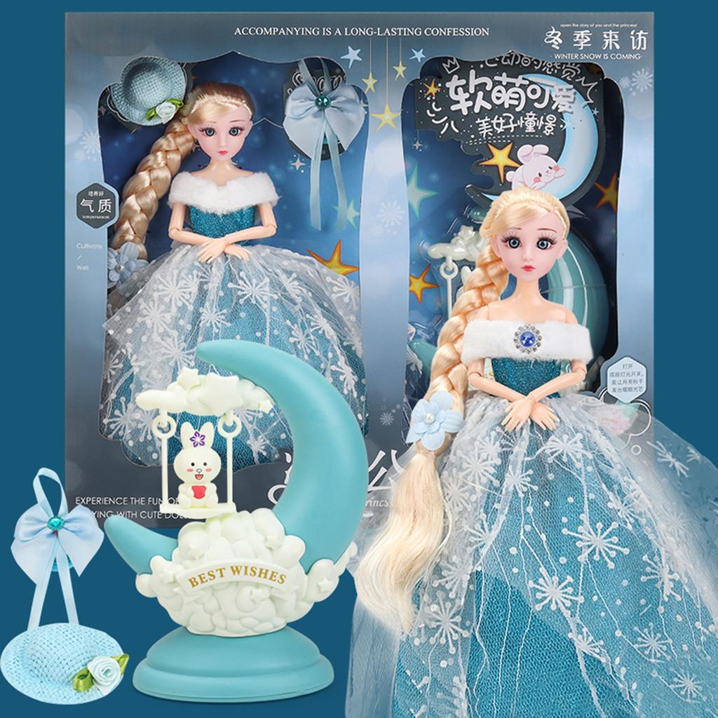 Children's Barbie Doll Set, Girls' Toys, Princess Elsa Children's Toys, Gifts, Playhouse Toys