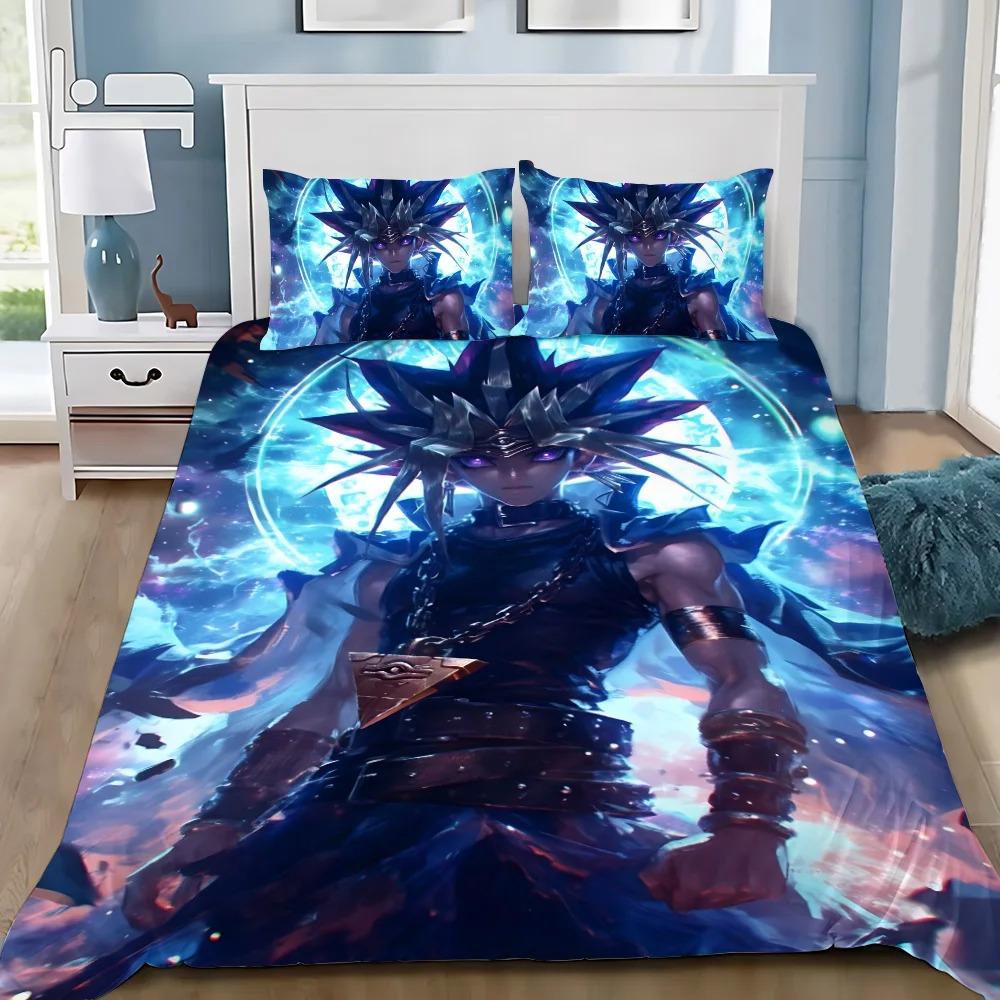 

Gamer Duvet Cover Pillowcase Yu-Gi-Oh Pharaoh Atem Bedding Set Adult Boy Girl Bedroom Decoration Gift Single Double Large Size 100x135cm