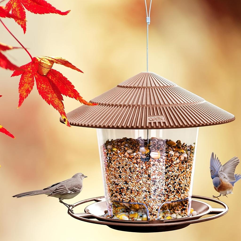 1pcs New Outdoor Garden Hanging Bird Feeder Amazon Cross-border Popular Garden Automatic Hummingbird Feeder