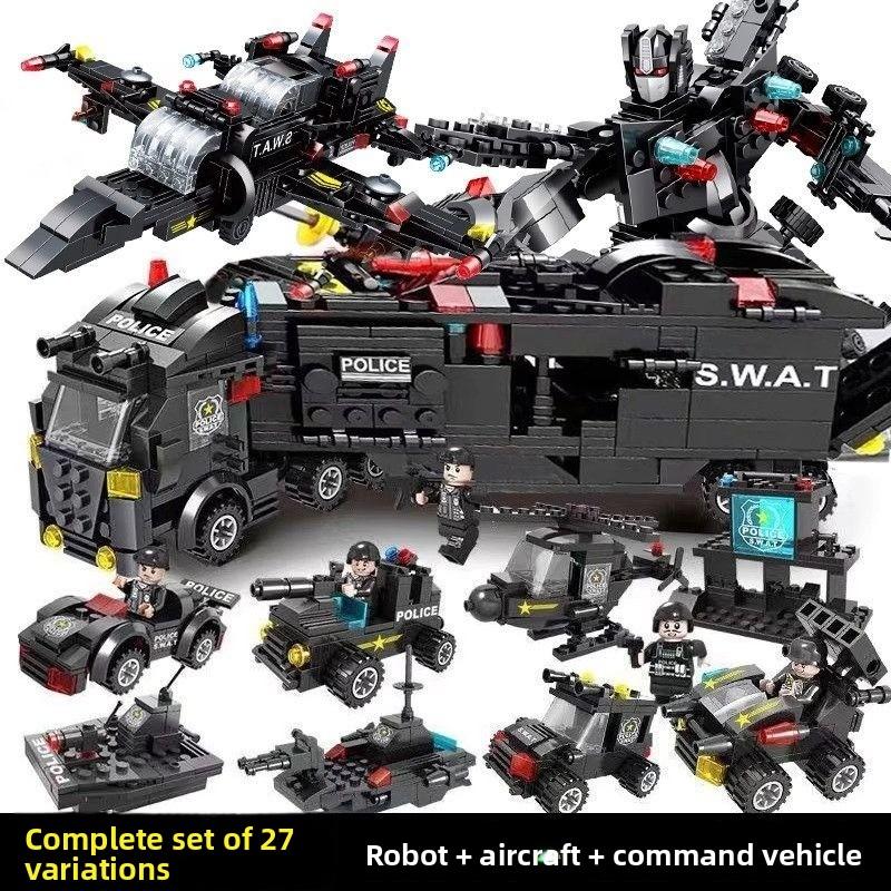 

Compatible with Building Block Set , Military Special Police Police SWAT Vehicless, Tanks and Education Cities To Assemble Children s Toys Playsets.