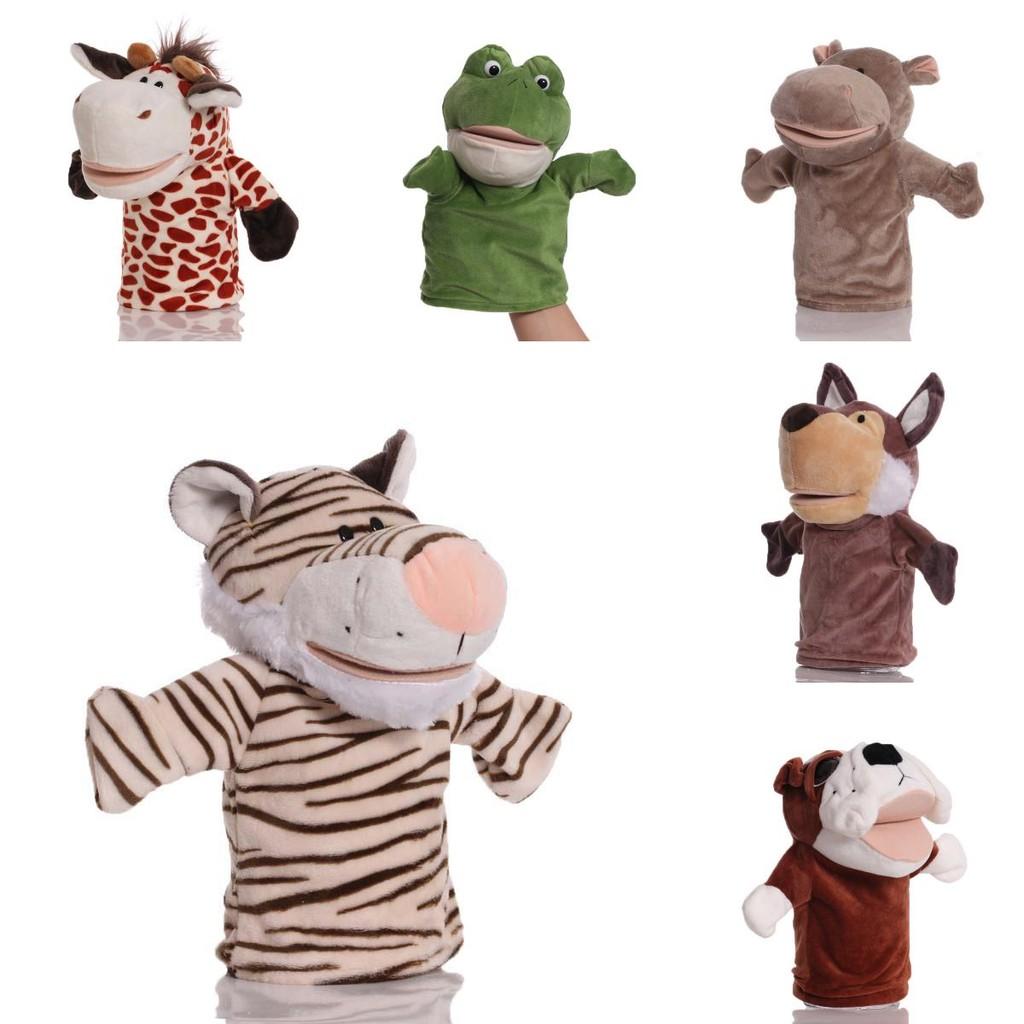 Animal Hand Plush Puppet Toy Cartoon Glove Role Play Interactive Child Educational