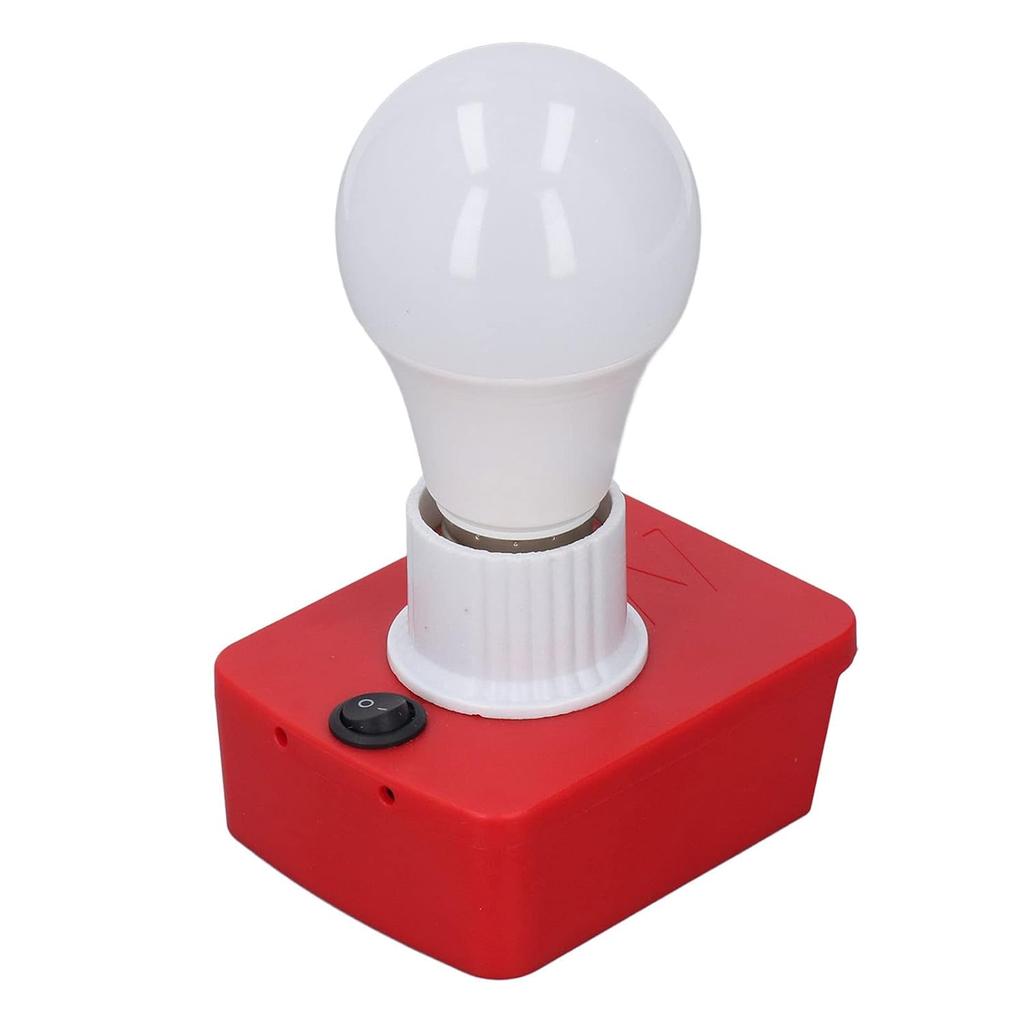 E27 Lamp Bulb with Battery Adapter LED Light Bulb for M18 18V Lithium Battery for Working