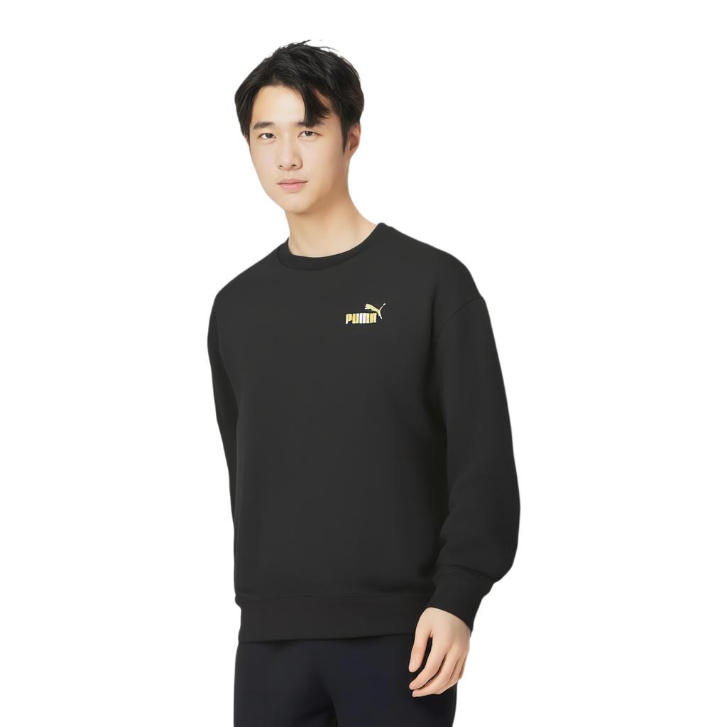Puma Soft Crew Neck Pullover Long Sleeve Sweatshirt Men Sweatshirt 634675-01