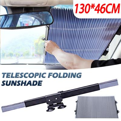 Auto Retractable Car Windshield Sun Shade Curtain UV Protection Sun Visor Cover Car Sunshade