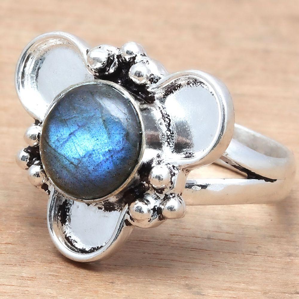 Labradorite Gemstone Handmade Silver Jewelry  "9"