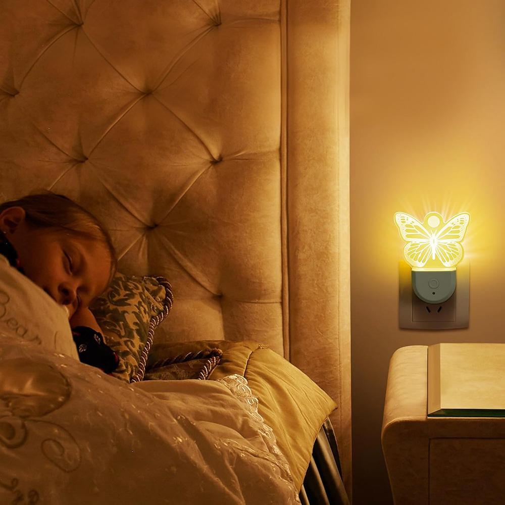Night Lights Plug Into Wall Color Changing Night Light for Kids RGB LED Nightlight with Dusk to Dawn Sensor for Bedroom Children