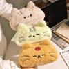 Kawaii Cat Printed Pencil Case Funny Cat Plush Cat Stationer Bag  Student Stationery