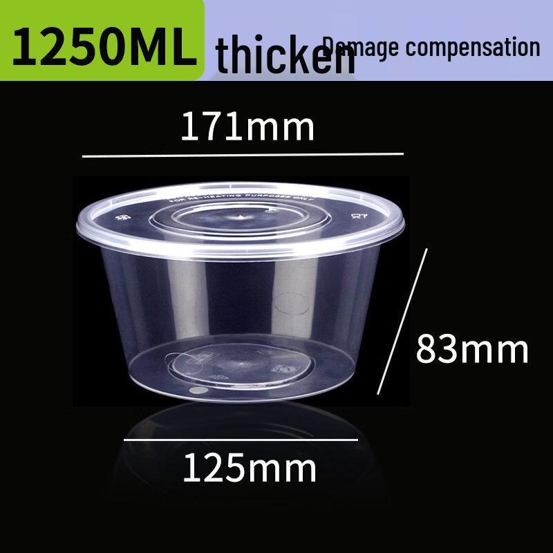 Thickened Round High-Temperature Food Container