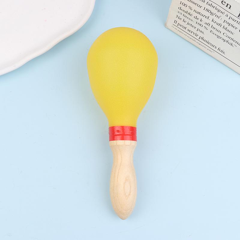 

Орф Пісочний Молоток Тріскачки Перкусійний Музичний Інструмент Для Ktv Вечірки Дерев яна Ручка Маракаси Дитяча Іграшка-Шейкер Дитячий Розвиваючий Предмет жовтий